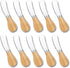10 Pcs Cheese Spreader Knives, Mini Butter Knife Spreader with Wooden Handle, Stainless Steel Cheese Knife Set for Charcuterie Board, Sandwich, Ap...