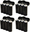 4 Pack AA/AAA / CR123A Black Battery Holder Storage Cases...