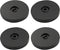 4 Pcs Black 3 inch Acrylic Lazy Susan Rotating Turntable Organizer Bearings - Round Swivel Plate for Spice Rack, Table, Cake, Kitchen Pantry...