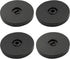 4 Pcs Black 3 inch Acrylic Lazy Susan Rotating Turntable Organizer Bearings - Round Swivel Plate for Spice Rack, Table, Cake, Kitchen Pantry...