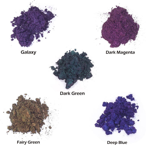 LET'S RESIN Mica Powder,Intense Chameleon Powder, Ultra Fine Colorshift Mica Powder for Epoxy Resin Crafts/Tumblers, Chrome Pigment Powder for Cha...