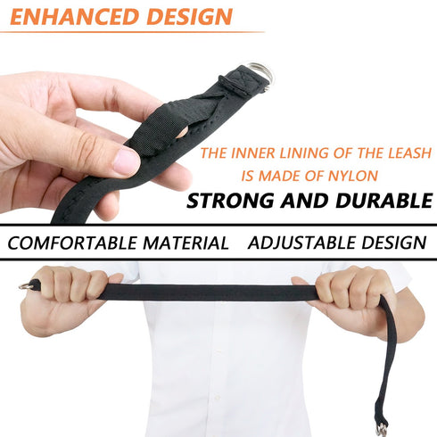 Baby Stroller Pram Wheelchair Safety Wrist Strap or Short Leash for Dog(Black)...