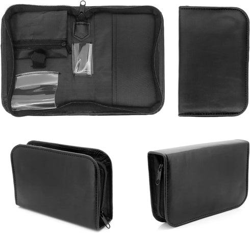 PU Leather Glucose Meter Storage Bag, Travel Case Organizer Pouch for Blood Glucose Meter and Accessories, Diabetic Supplies Travel Case, Carrying...