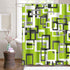 Shower Curtain Modern Lime Green Black Gray White 72"x72" Home Decor Waterproof Bath Bathroom Curtain Set with Hooks...