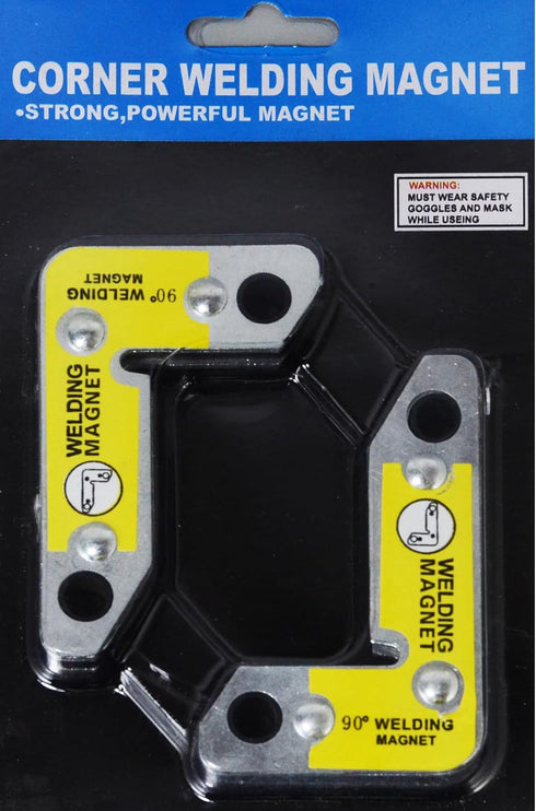 RIVERWELD Magnetic Corner Squares Strong Powerful Welding Accessories Magnet 90° Right Angle Setting Support Fixture Tool Max Pull Force 25 lbs 2p...