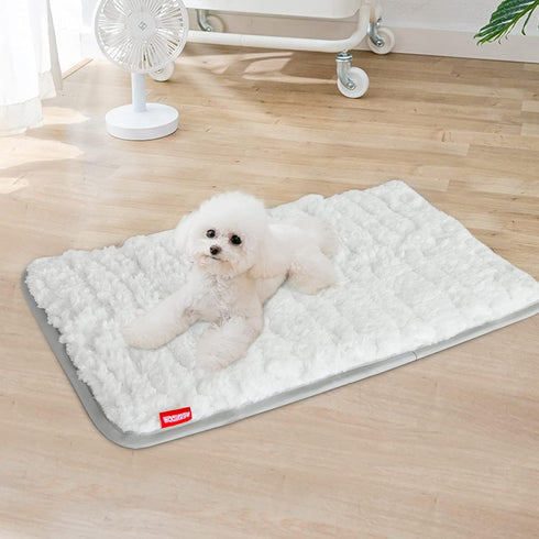Dog Bed Crate Mat(21" X 14"), Soft Plush Dog Bed Pad Machine Washable Crate Pad, Dog Sleeping Mat with Anti Slip Bottom...