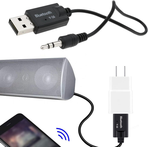 Create idea USB Bluetooth to AUX Cable Receiver 3.5mm in-Line Bluetooth Audio Adapter Compatible with Mini Cooper Gen 2 3 R56 R55 F56 F55 R60...
