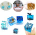 4 Pack Square Resin Molds - 4 Sizes Cube Silicone Casting Molds for DIY Art Resin Candle Soap Making...