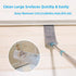 Retractable Gap Dust Cleaner Under Appliance Microfiber Duster Dust Brush with Extension Pole (36 to 49 inches) Cleaning Duster for Bed High Ceili...