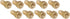 4LIFETIMELINES Brass Brake Line Adapter Fitting, Female(3/8-24 Inverted), Male(3/8-24 Bubble), 10/bag, Brass Construction, Corrosion-Resistant Pla...