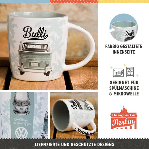 Nostalgic-Art Retro Coffee Mug, VW Good things are ahead of you – Bus gift idea, Large Ceramic Cup, Vintage Design, 11.2 oz...