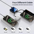 Small Portable Charger,12000mAh Fast Charging Portable Power Bank Built-in 4 Cables,USB C Input/Output with LED Display,External Battery Portable ...
