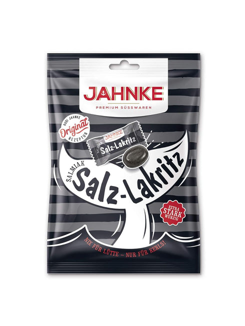 Jahnke Salmiak-salt Licorice / Salmiak-Salz-Lakritz 125 g - 4.41 oz...