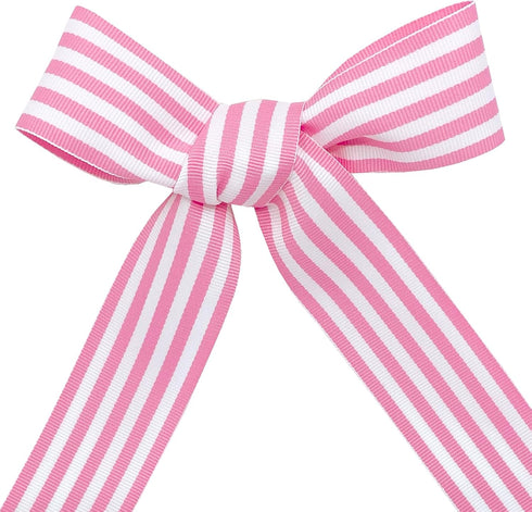 Morex Ribbon Striped Polyester Grosgrain Ribbon, Party Decorations, Gift Wrapping, Fun Patterns, 1-1/2" by 20 yd., Pink...