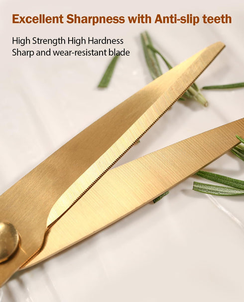 Kitchen Shears Scissors&Sharp Scissors, ARCHIKING 8.0inch Cooking Scissors-Meat and Poultry Shears, Dishwasher Safe, Acrylic Handel Scissors All P...