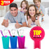3 Pack Metal Tongue Scrapers for Kids Adults, Stainless Steel Tongue Cleaner Scrubber with Travel Case...