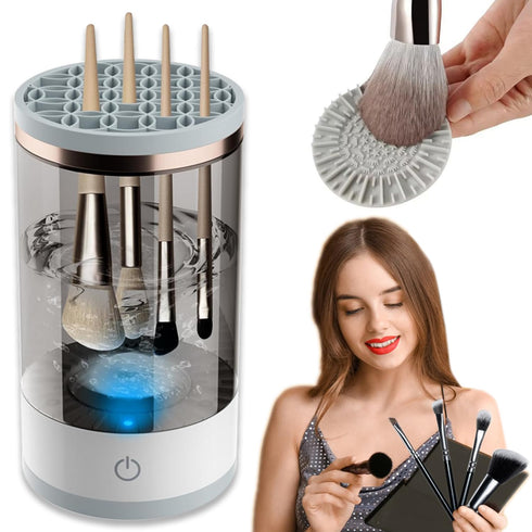 Brushblast Pro Makeup Brush Cleaner, Auto-Rotating Cozy Luna Brush Cleaner for Deep Cleaning, Upgraded & No Need to Install, One-Click Operation, ...