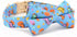 Dog Collar with Bow, Blue Dinosaur Bowtie Dog Collar, Adjustable Pet Gift Collars for Small Medium Large Dogs...