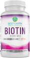 Biotin 10,000mcg - Extra Strength Biotin Vitamin Supplement to Support Hair Growth, Strong Nails, Long Eye Lashes and Healthy Skin...