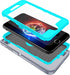 for iPhone SE 2022/2020 Case,Built-in Screen Protector,Shockproof 3-Layer Full Body Protection Rugged Heavy Duty High Impact Hard Cover Case for i...
