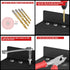 14 Pieces Screw Extractor Set, 35# Cr-Mo & 6542 HSS Steel Cobalt Left Hand Drill Bits Set for Removing Stripped Screws and Broken Bolts Ez Out Scr...