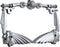 LPF248-C 3D Handle Bar and Indian Chief Style Zinc Metal Chrome Finished Motorcycle License Plate Frame...