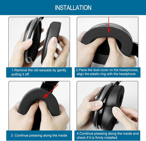 Earpads for Sennheiser HD650/HD600/HD660S/HD545/HD525/HD535 Headphones, Velour Ear Pads Cushions Replacement for Massdrop X HD6XX/HD58X and HD580/...