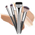 Makeup Brushes 4 Pcs Foundation Brush Concealer Brush Portable Facial Brushes Cream Spatulas Tools Powders Scrubber Brush Soft Bristles Brush for ...