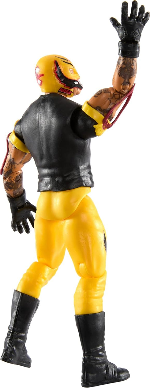 WWE Action Figure, 6-inch Collectible Rey Mysterio with 10 Articulation Points & Life-Like Look...