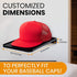 Boxy Concepts Hat Rack for Wall - Pack of 4 Premium Hat Organizer for Baseball Caps - Hat Storage, Hat Holder, & Hanger Your Ball Caps - Plastic W...