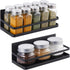 KES Magnetic Spice Rack for Refrigerator, Magnetic Shelf Spice Shelf for Kitchen, Fridge Shelves Space Saver 2 Pack Matte Black, KRR502-BK-P2...