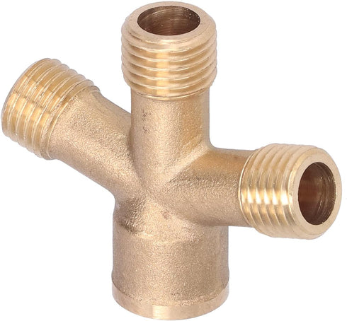 Garden Hose Splitter Hose Splitter 2 Way Heavy Duty Brass Hose Splitter Garden Hose Thread 4 Way Connector Pipe Fittings Foricultural Spraying...