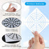 12 Pieces Mandala Dot Painting Stencils 3.5/5.1/5.8/7.9 Inches Reusable Stencils Segment Mandala Template for DIY Wall Tile Paper Fabric Glass Met...