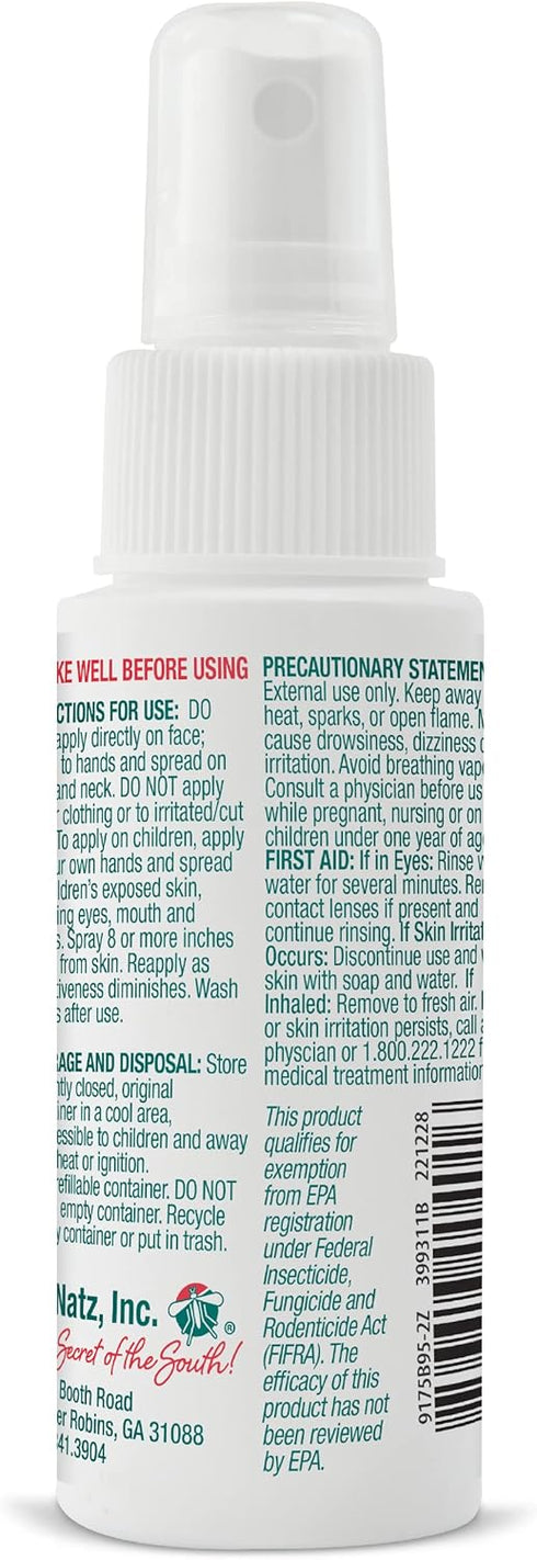 No Mosquitoz Botanical Bug Repellent, Effective for Gnat, Mosquito, and Biting Flies, Hand-Crafted and DEET-Free, Non-Greasy Formula, 2 Ounce Spra...