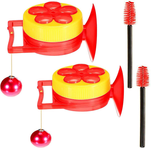 Hummingbird Feeder Red Flower Small Bird Feeders Plastic Garden Tool with Perch...