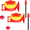 Hummingbird Feeder Red Flower Small Bird Feeders Plastic Garden Tool with Perch...