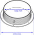 intulon 6-inch Tube Portable AC Air Conditioner/Fan Exhaust Plastic Hose Flange Wall Mount - Counter-Clockwise thread 6CCWMOUNT,Off White...