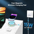 15W Wireless Fast Charger for iPhone 14 13 12 11 Pro Max SE XR XS X 8,Samsung Wirelss Charger Station for Samsung Galaxy S23 S22 S21 S20 Z Flip 5 ...
