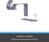 Kenney Fast Fit 5/8" No Measure Curtain Rod Brackets, Pewter...