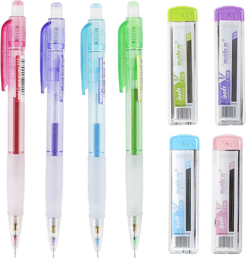 Baile Automatic Mechanical 0.5mm Led Pencils Eno 4 Colors Set...