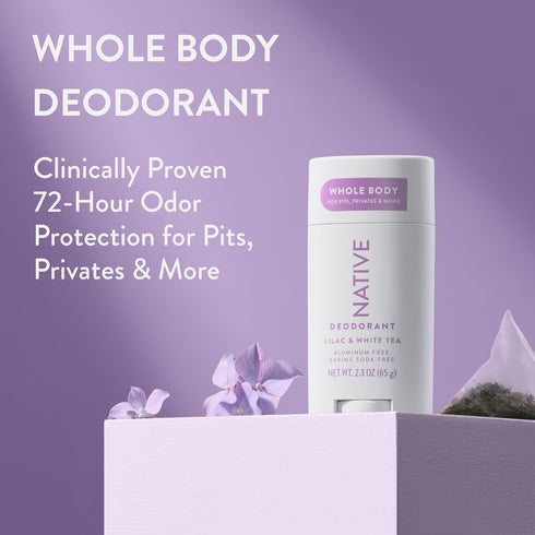 Native Whole Body Deodorant Stick Contains Naturally Derived Ingredients, Deodorant for Men and Women | 72 Hour Odor Protection, Aluminum Free wit...
