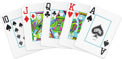 Copag Elite 100% Plastic Playing Cards, Poker Size (Standard) Jumbo Index Single Deck (Green)...