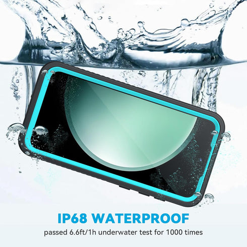 Lanhiem Samsung Galaxy S23 FE Case, IP68 Waterproof Dustproof Case with Built-in Screen Protector, Full Body Heavy Duty Shockproof Protective Phon...