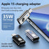 USB C-to Lightning Adapter, 35W PD Connector, 2 Piece Set, Compatible with iPhone 15 Series and Other C Type Devices, Fast Charge, Grey Design, Su...