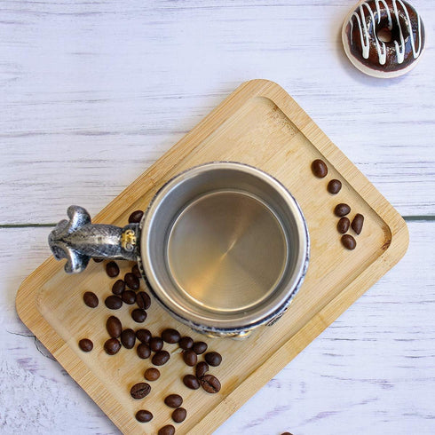 13oz Skull Coffee Mug Viking Skull Beer Mugs Stainless Steel Liner Gift for Men Father's Day Gifts...