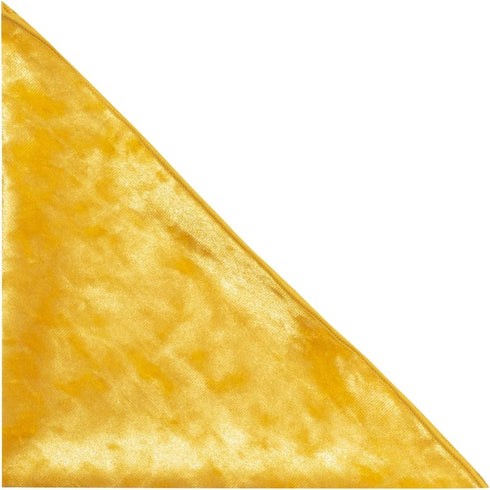 King & Priory Luxury Gold Crushed Velvet Pocket Square, Handkerchief...