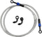 X AUTOHAUX Brake Hose AN3 28 90 Degree M10 Motorcycle Hydraulic Brake Line Oil Hose Pipe Fitting for ATV Motorcycle Motocross Racing Bike 130cm Si...