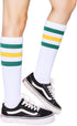 Henwarry Over the Calf Tube Socks Classic Triple Stripes Cotton Retro Athletic Socks for Men and Women...