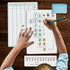 Set of Dry Erase Addition, Subtraction, Multiplication, and Division Practice White Board, Mathematics Board with a 4" x 2.5" Multiplication Chart...