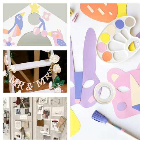 Glue Points, 1000 12mm/0.47" 10 Rolls Poster Putty Adhesive Clear Balloons Dots Tape Removable Double Sided Non Trace Stickers for Wedding Decorat...